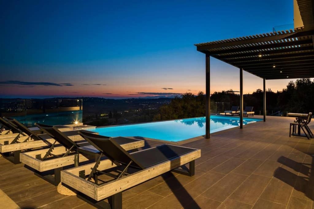 New Villa Blue With Private Pool At Trapezaki Livathos  Exterior foto