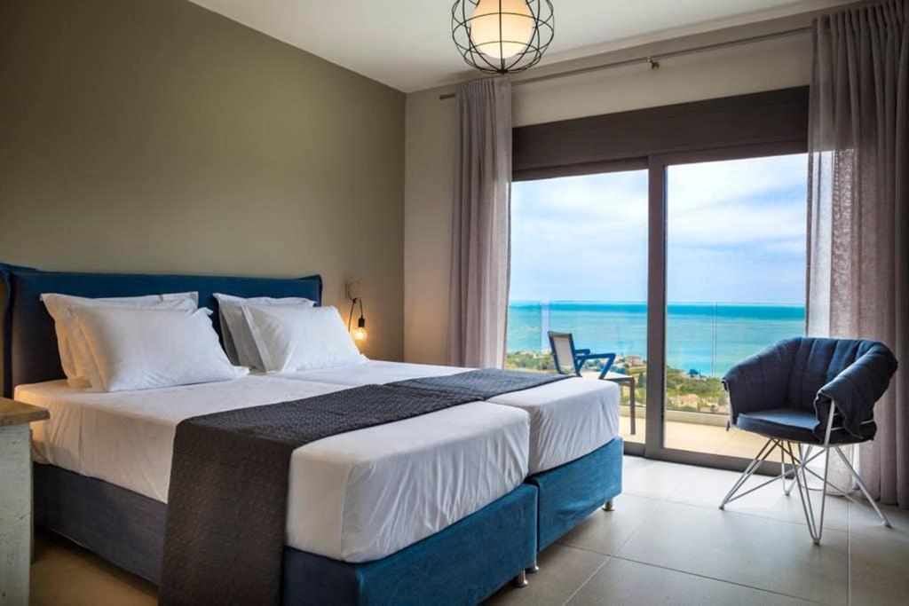 New Villa Blue With Private Pool At Trapezaki Livathos  Exterior foto